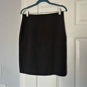 Ann Taylor 100 silk Elegant dark grey Pencil Skirt S